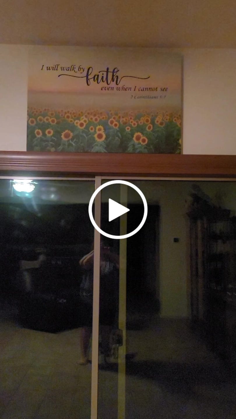 Customer video review of Take Heart I Have Overcome The World John 16:33 NIV Wall Art Canvas