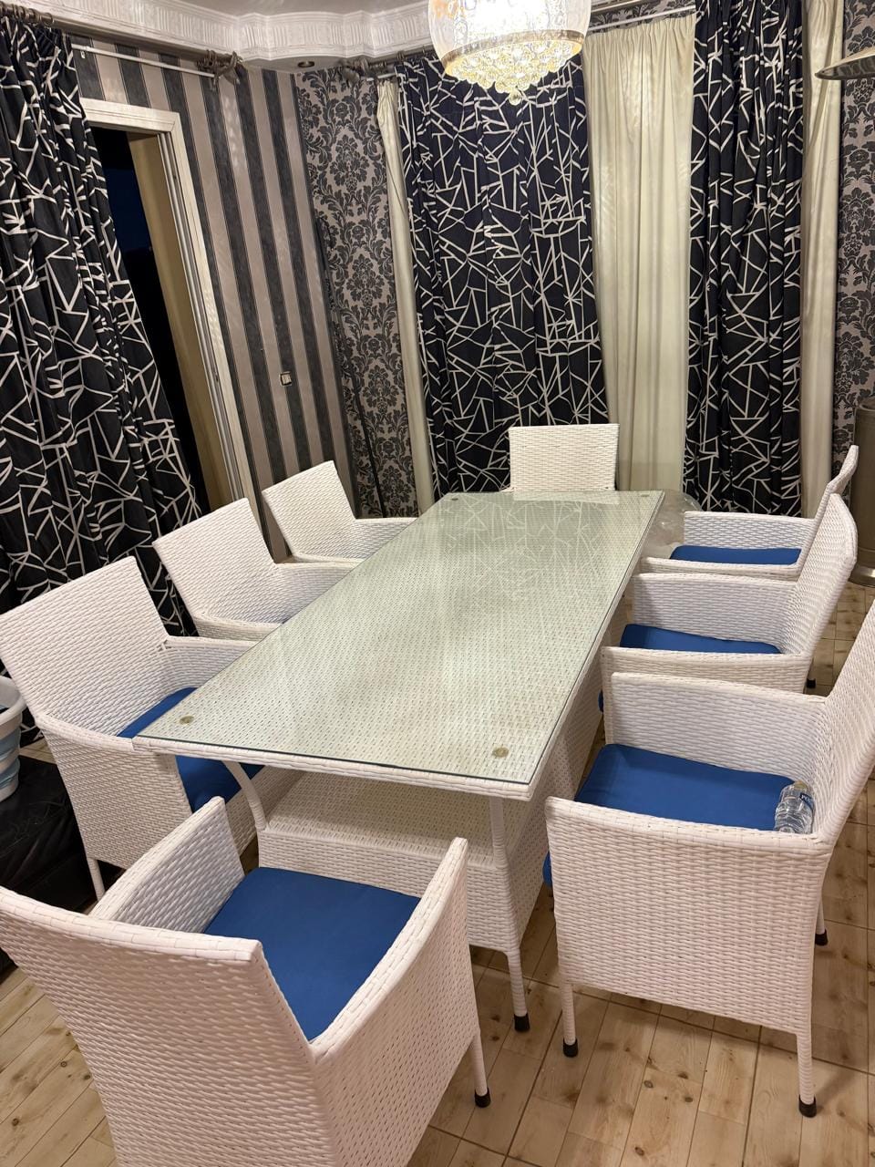 Customer photo review of طقم سفره ستوديو رتان يكفي 8 افراد