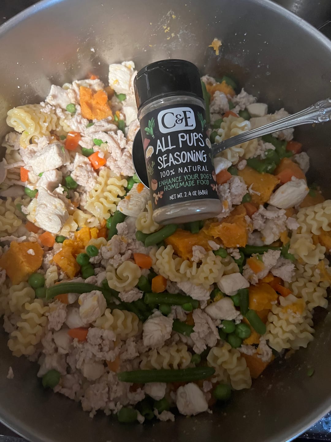 Customer photo review of All Pups Seasoning: Essential Nutrients