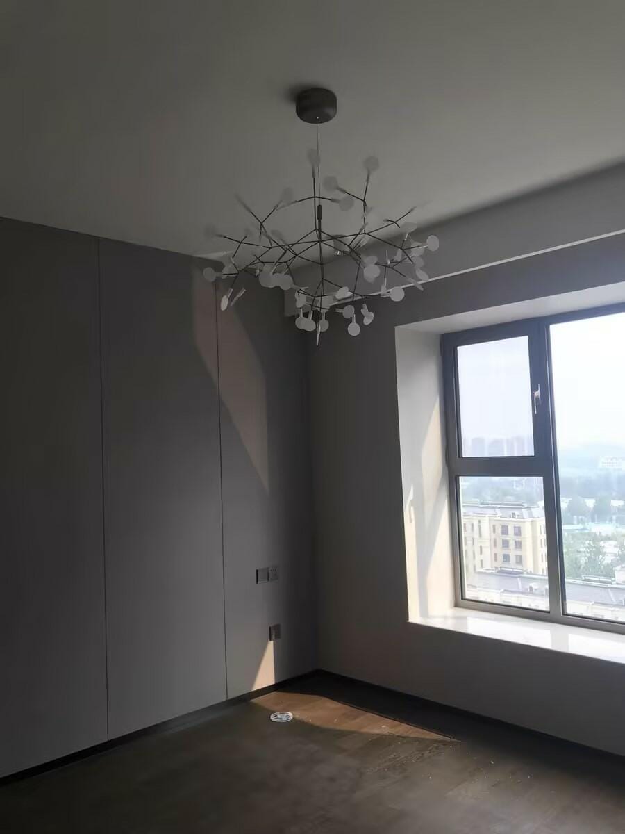 Customer photo review of Firefly LED Chandelier, Black Branch Design, Dimmable, 30-135 Heads