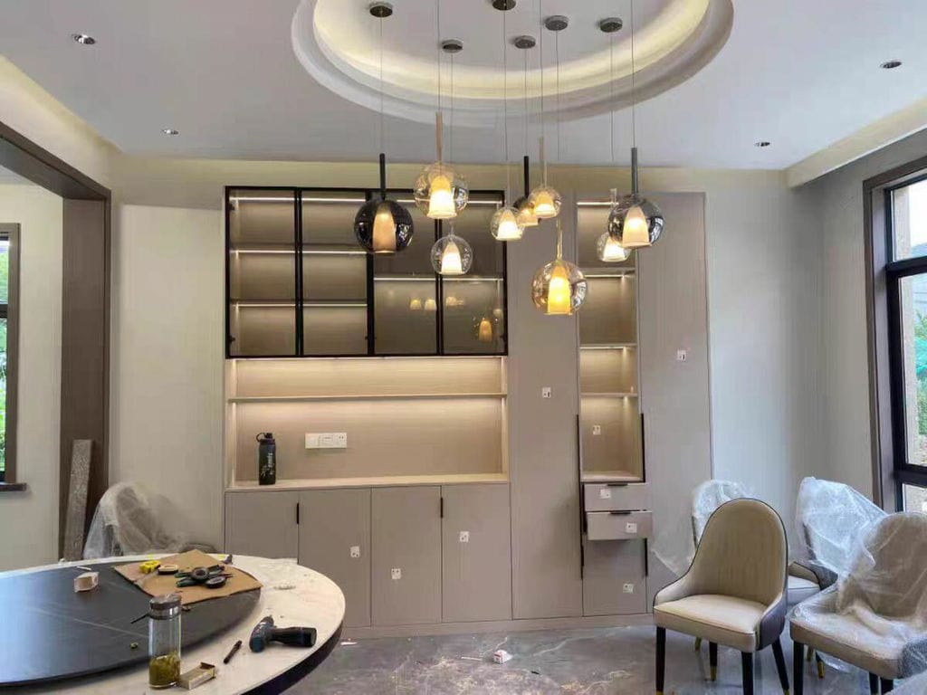 Customer photo review of Glo Pendant Light, Tinted Blown Glass Globe, G4 LED, Dimmable