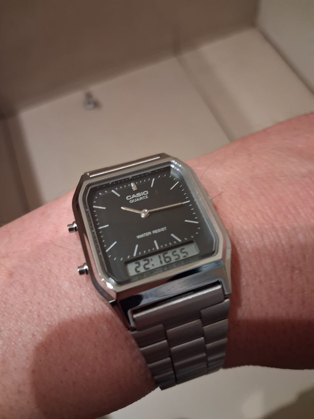Customer photo review of Reloj Casio Vintage AQ-230A-1DMQ Dial Negro