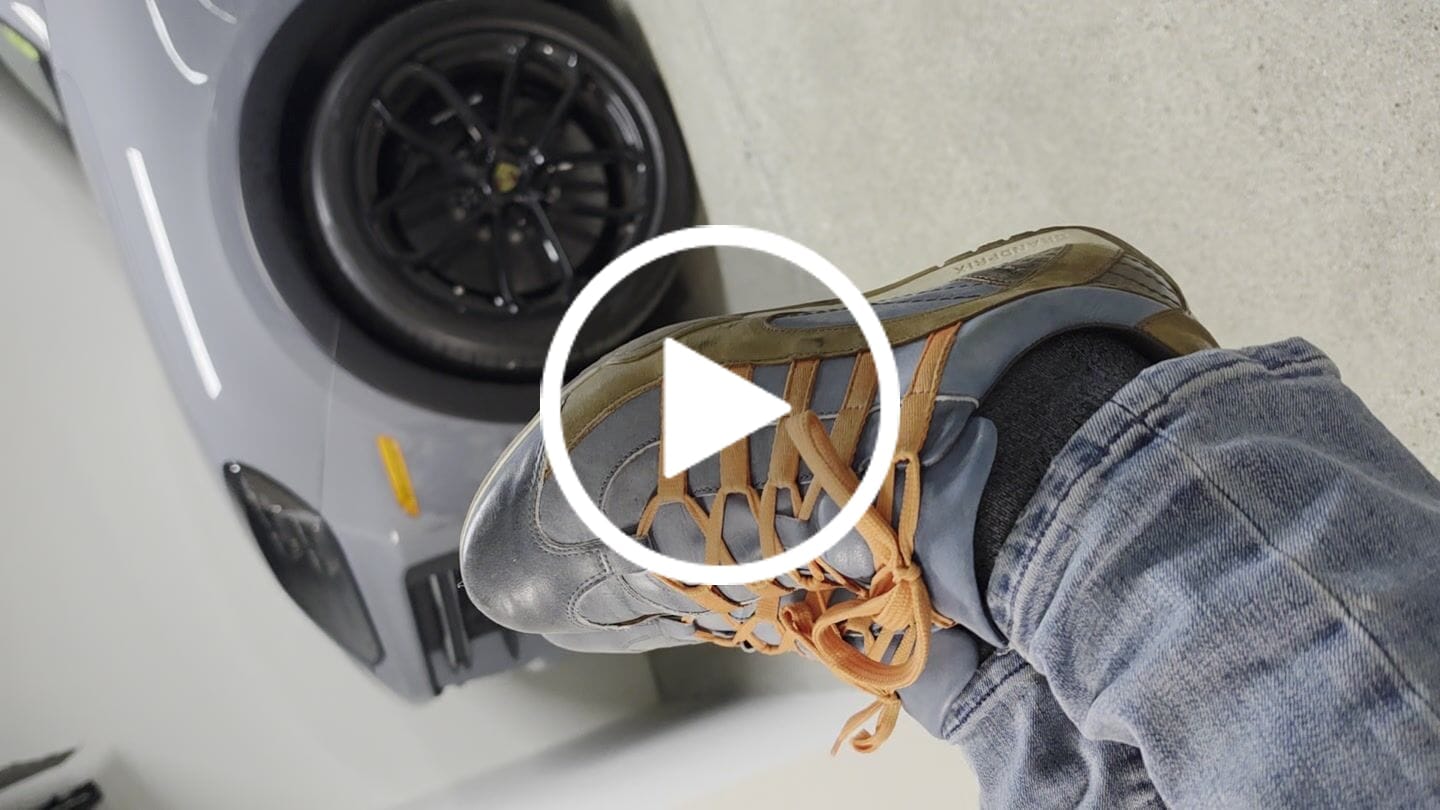 Customer video review of Men's GrandPrix Sneaker in Monza Indigo