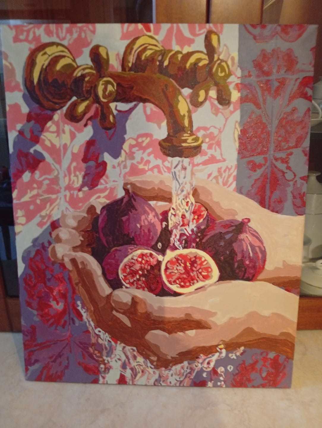 Customer photo review of Summer in Purple | Paint by Number