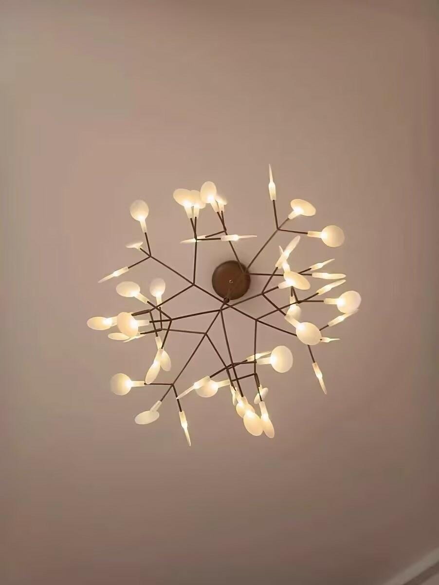 Customer photo review of Firefly LED Chandelier, Black Branch Design, Dimmable, 30-135 Heads