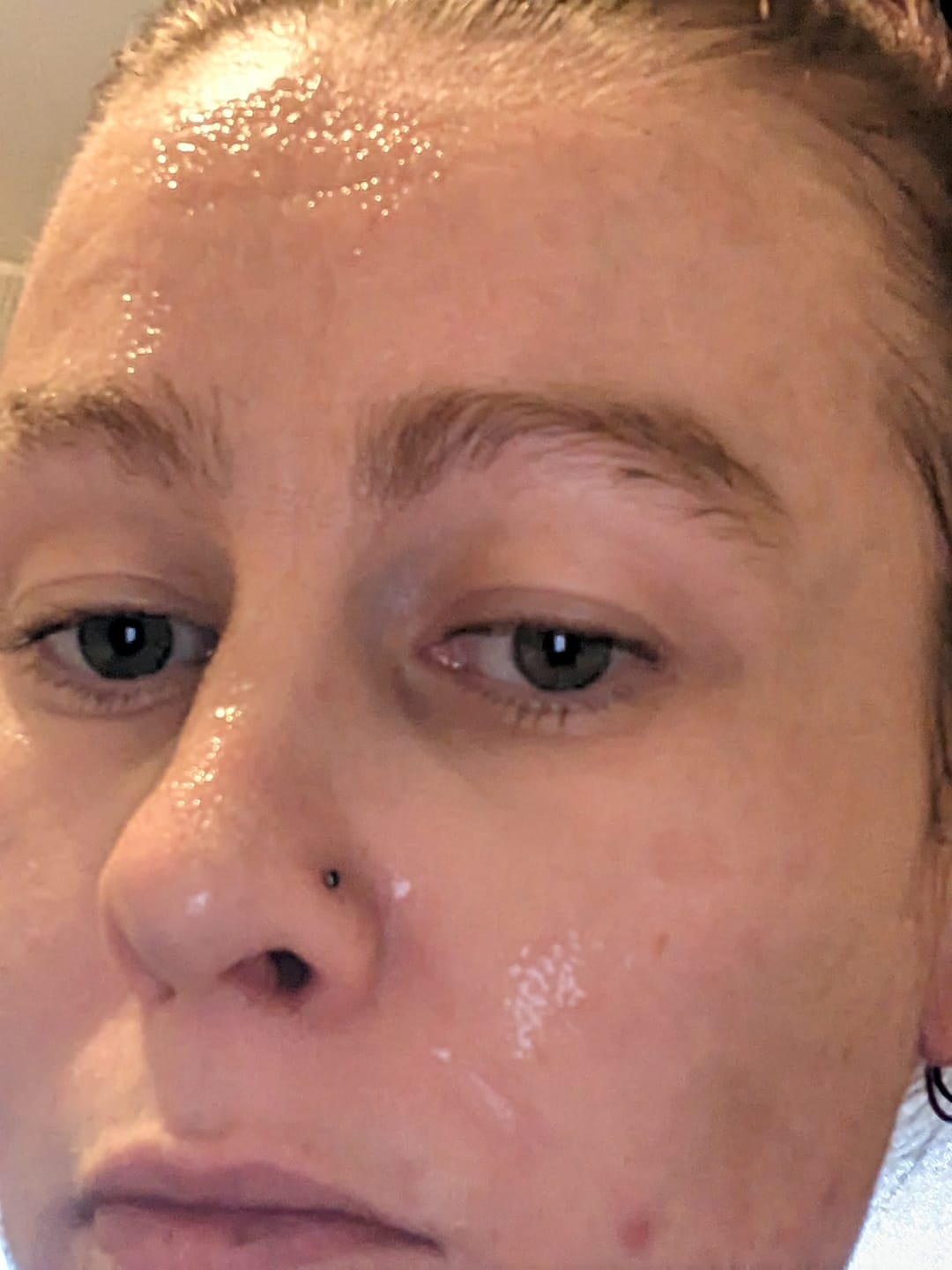 Customer photo review of Glass Skin Glazing Mask