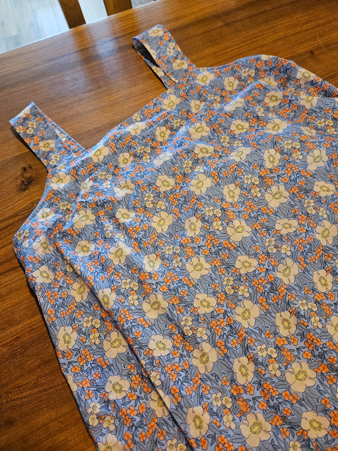 Customer photo review of Robe Sybille — Lin lavé bleu jean
