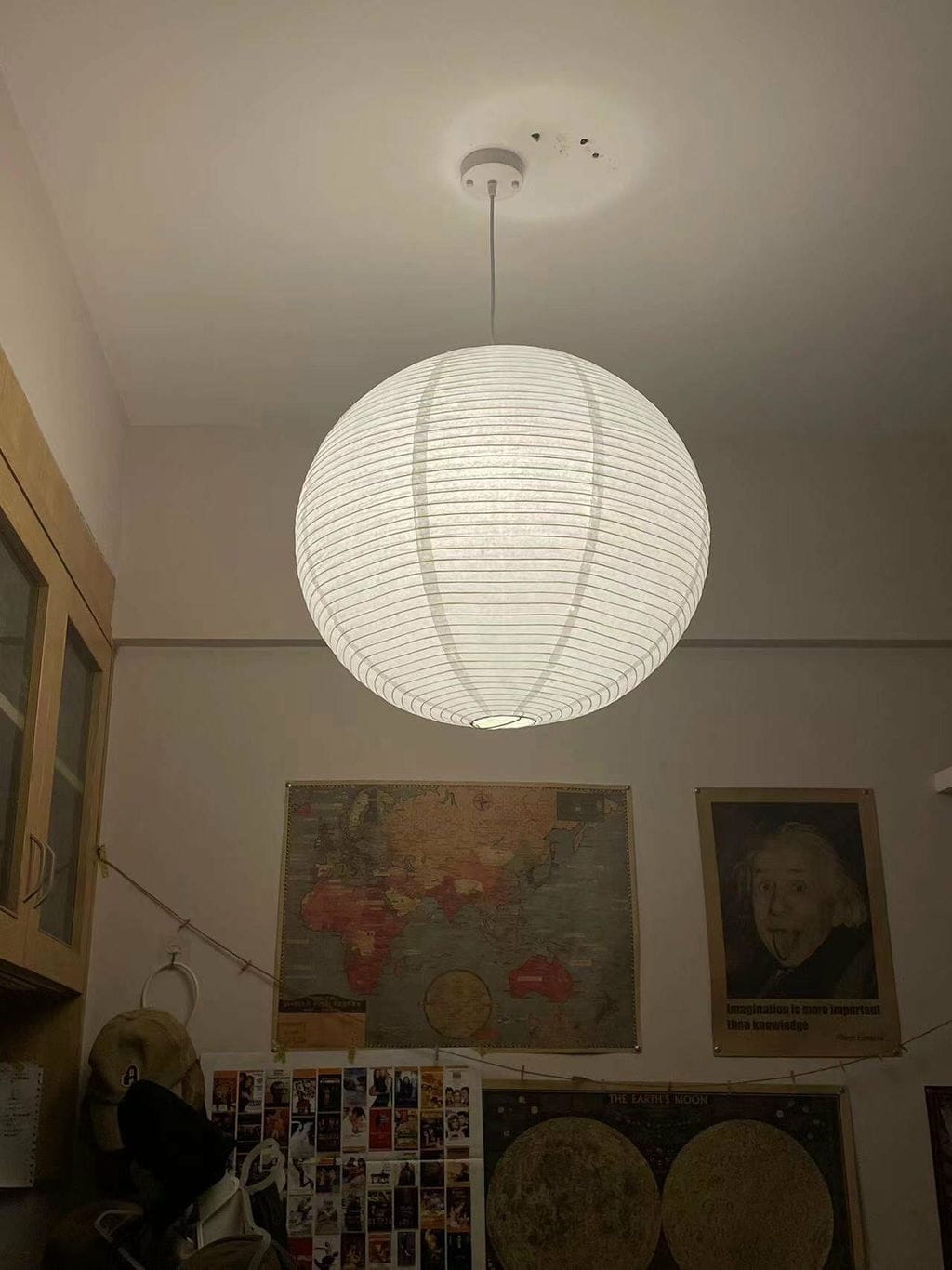Customer photo review of Washi Paper A Pendant Light, Mulberry Shade, E26/E27, Hardwired