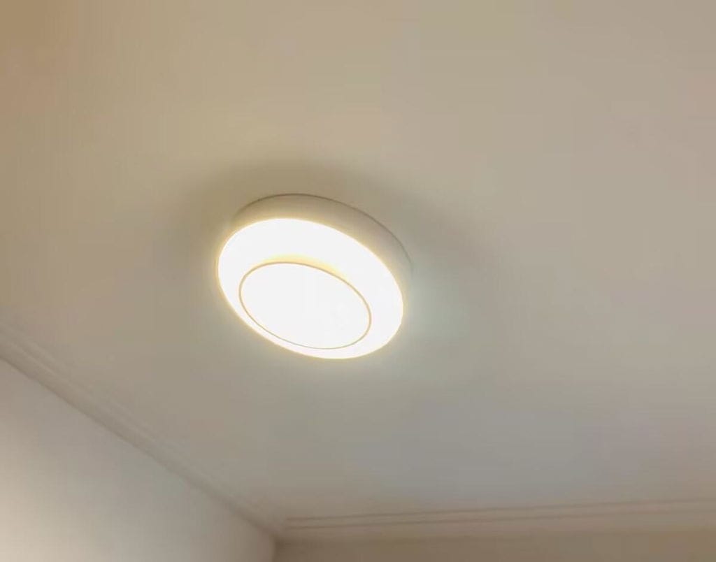 Customer photo review of Melody Ceiling Light, Cylinder Shade, Integrated LED, White Grey Black