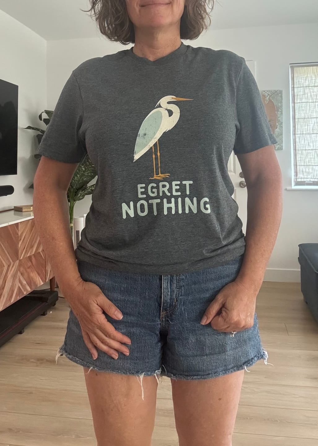 Customer photo review of Egret Nothing T-shirt