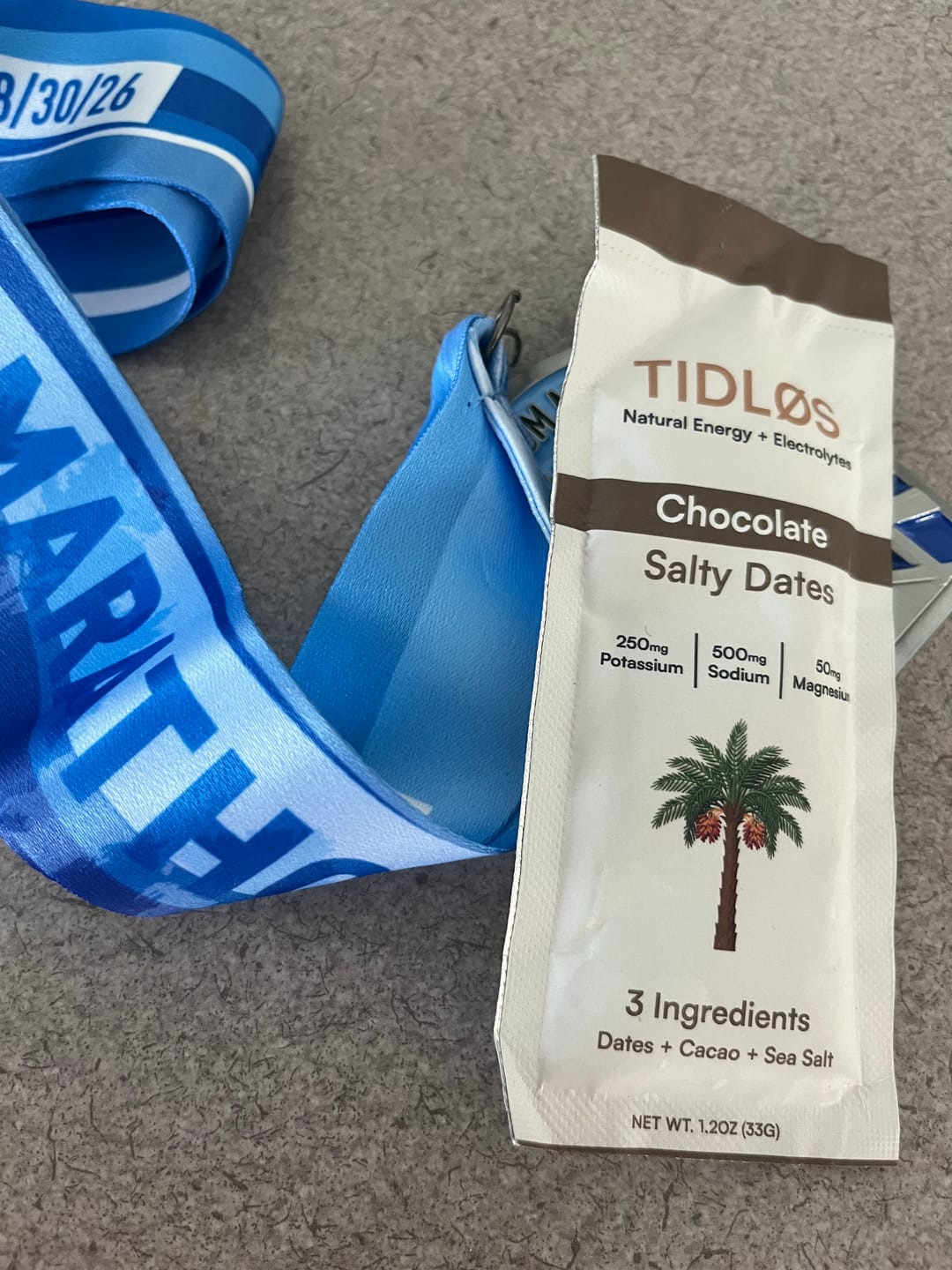 Customer photo review of Salty Dates Energy Gel