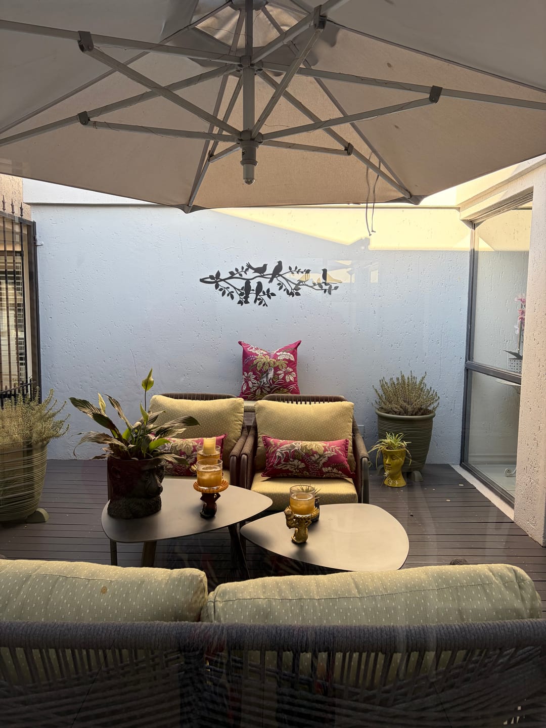 Customer photo review of Birds on a Branch Metal Wall Art
