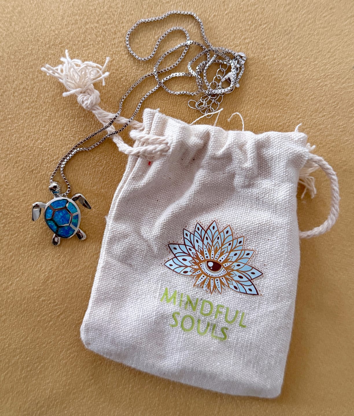 Customer photo review of Save the Sea Turtle Necklace