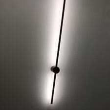 Customer photo review of Wall Light, Linear LED Slim Tube, Black or Copper, Wall or Ceiling Mount