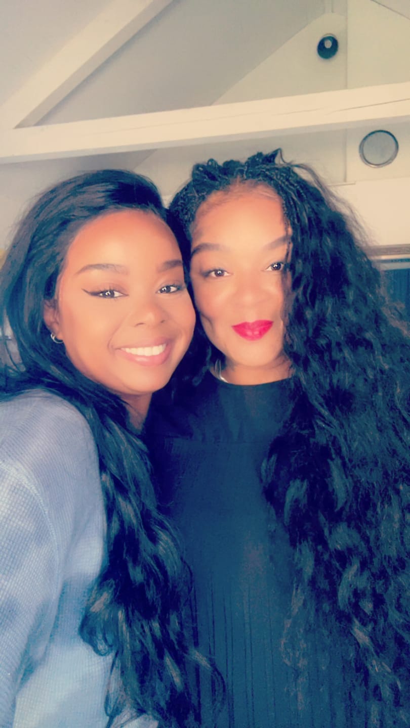 Customer photo review of Half Braids Half Sew-In Deal Multi-Textured Kinky Curly Natural Color