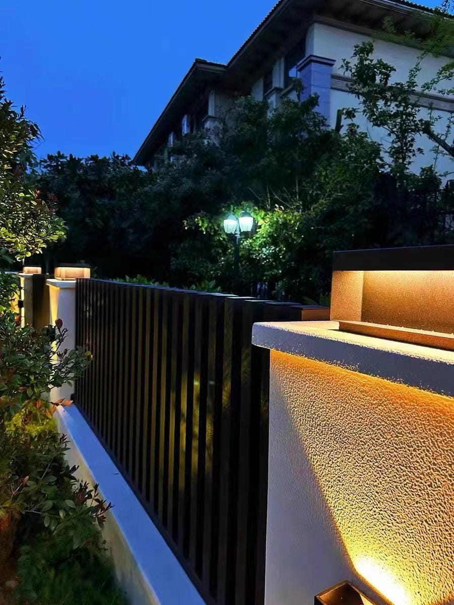 Customer photo review of Outdoor Post Light, Black Metal, Frosted Acrylic, LED, IP65