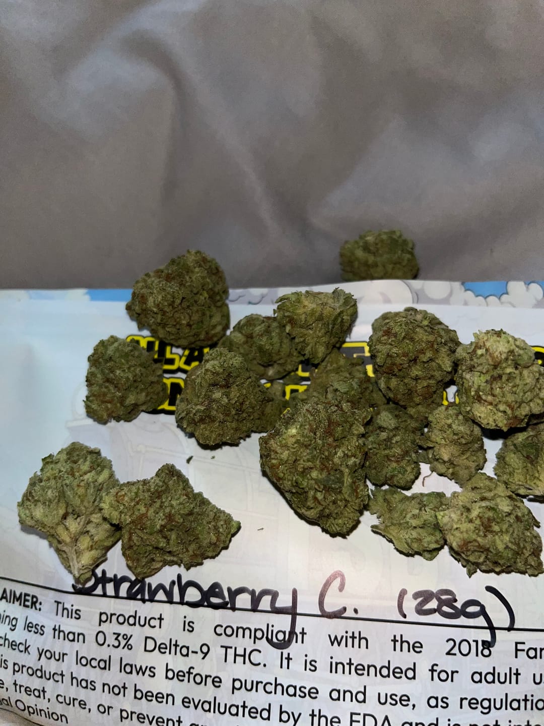Customer photo review of Strawberry Cough THCA Flower
