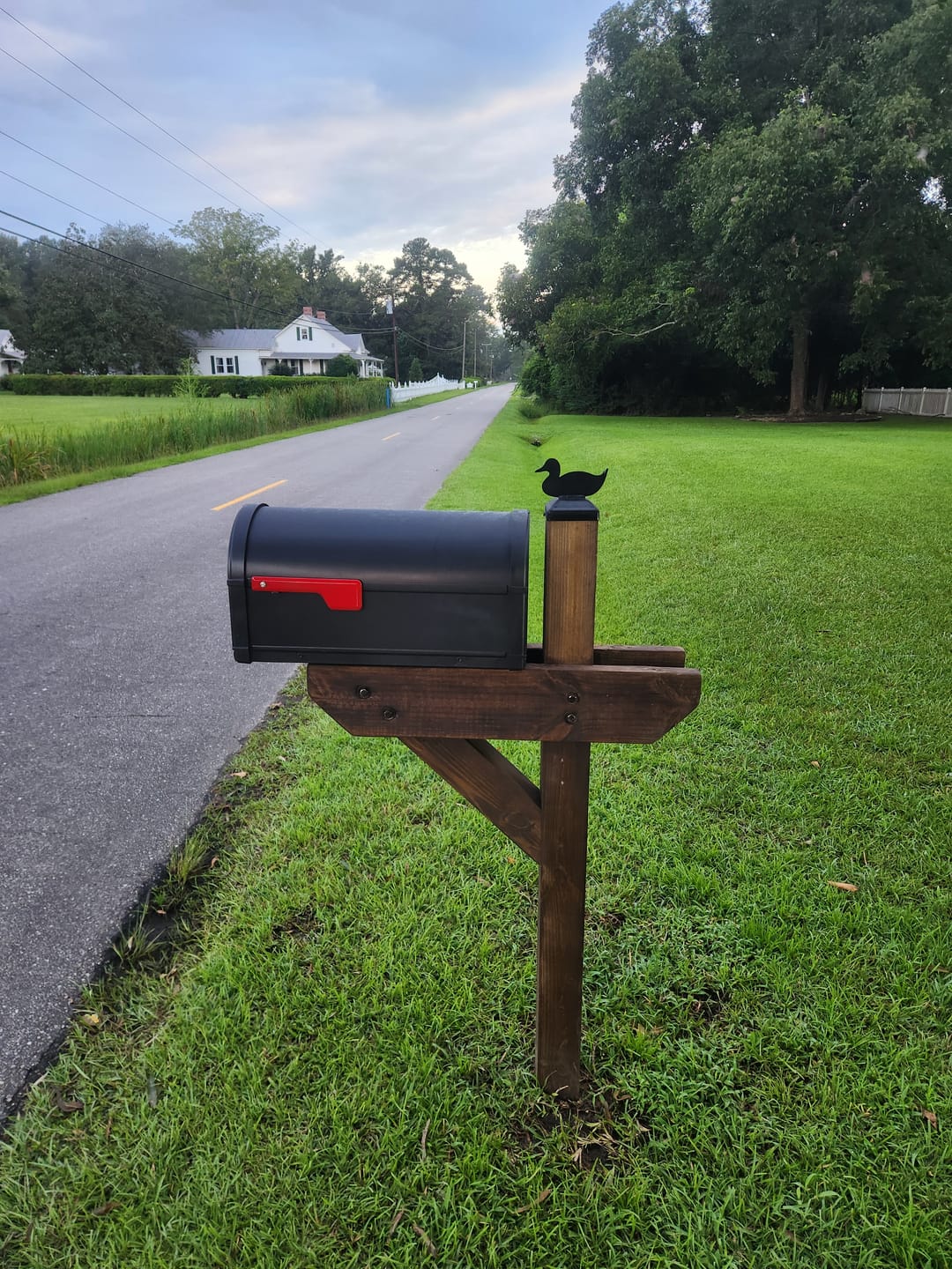 Customer photo review of Duck Fence Post Cap (Multiple Post Sizes Available)