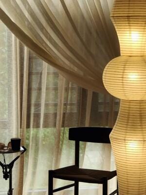 Customer photo review of Washi Paper E Pendant Light, Tall Mulberry Shade, E26/E27, Hardwired