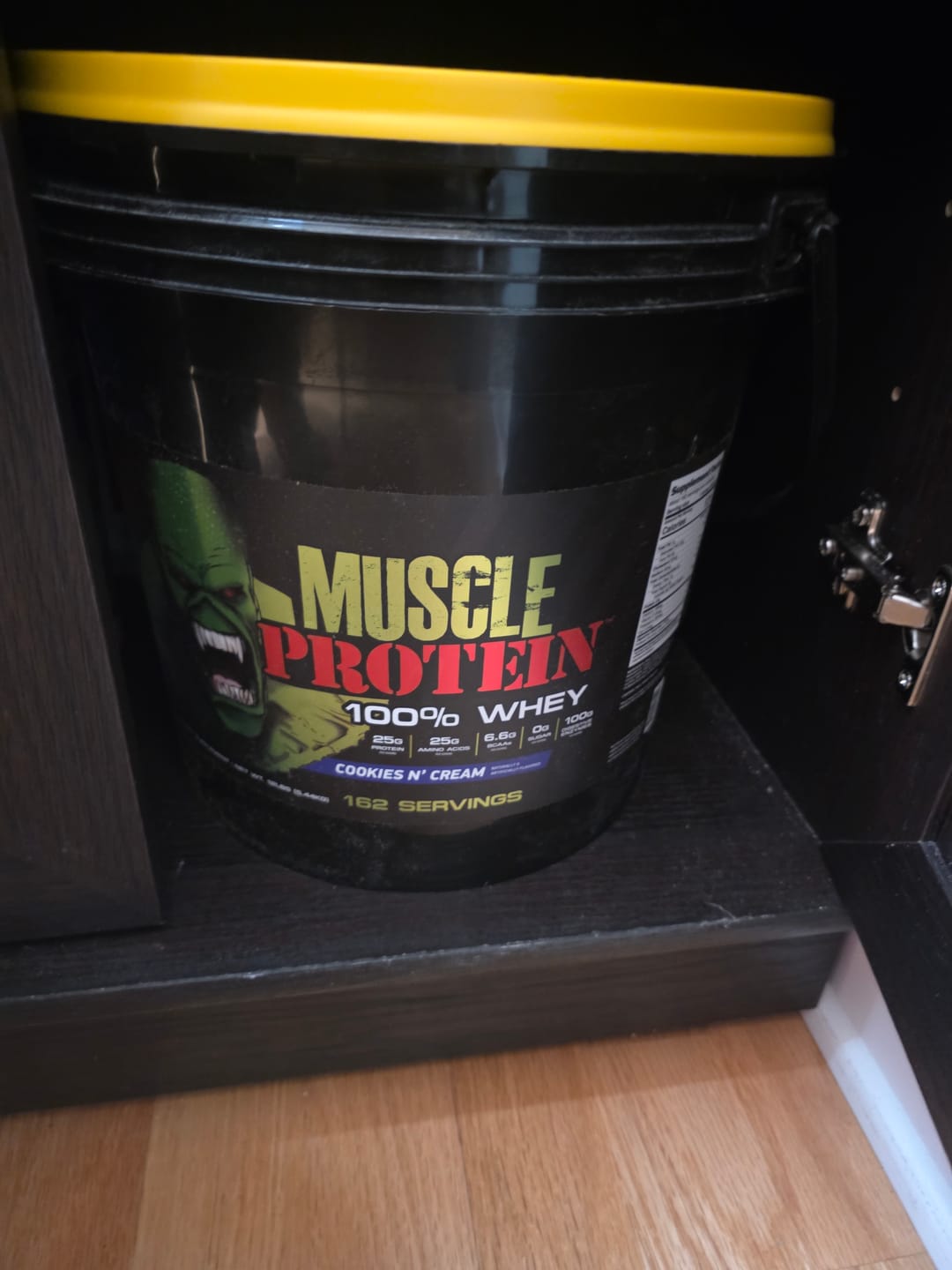 Customer photo review of Whey Protein Powder Bucket