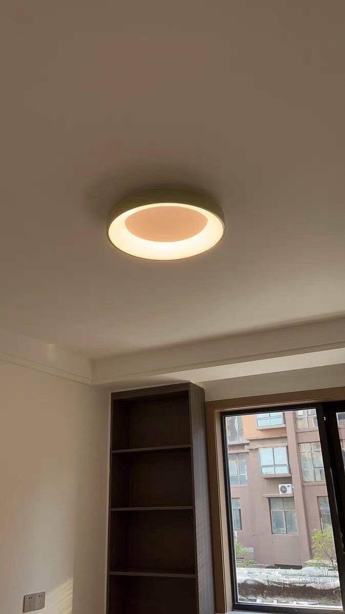 Customer photo review of Flush Mount Ceiling Light, Keno Slim Iron, Integrated LED, Dimmable