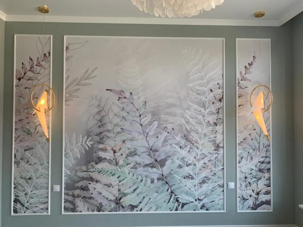 Customer photo review of Paper Crane LED Chandelier, Acrylic Birds, Gold Frame, 3000K