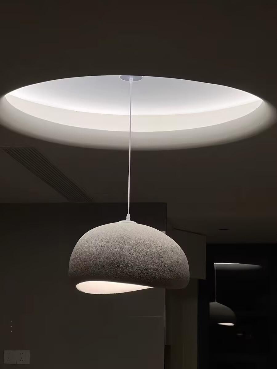 Customer photo review of Pendant Light, Nubia Cloud Sphere, Polystyrene Shade, E26 LED