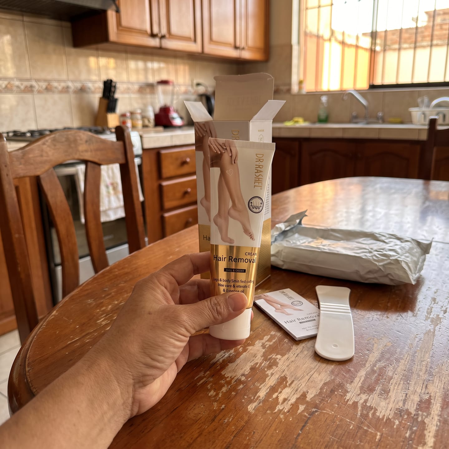 Customer photo review of Crema Depilatoria Dr. Rashel