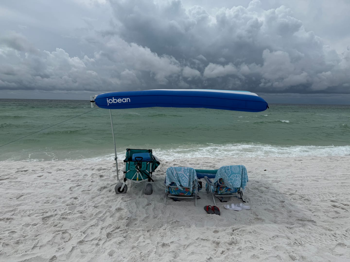 Customer photo review of ShadeSock - Wind-Inflating, Silent Beach Shade