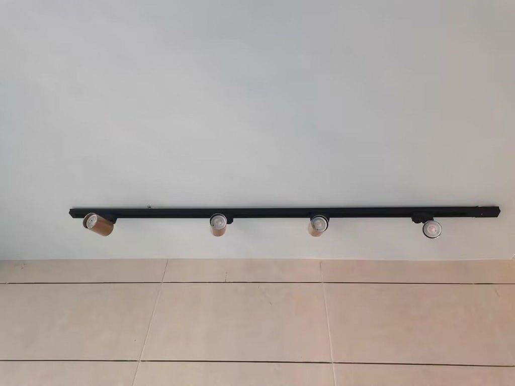 Customer photo review of Track Ceiling Light, Adjustable Spotlight Heads, Integrated LED, 24 Degree Beam