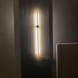 Customer photo review of Wall Light, Linear LED Slim Tube, Black or Copper, Wall or Ceiling Mount