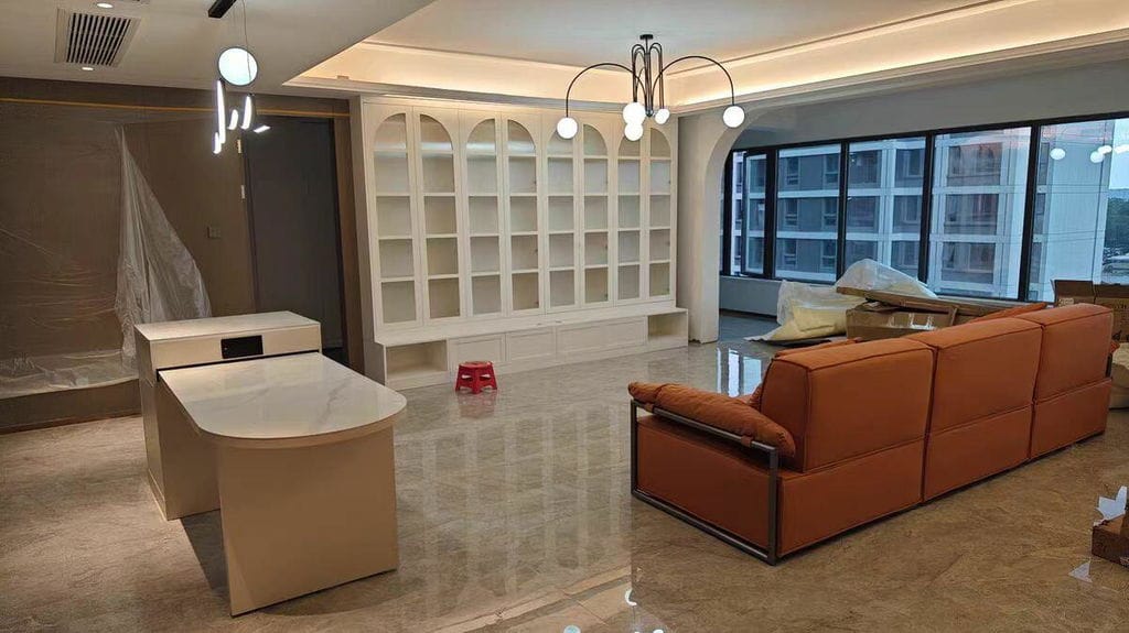 Customer photo review of Pendant Light, Gran Finale 6-Head Glass Suspension, G9, Hardwired