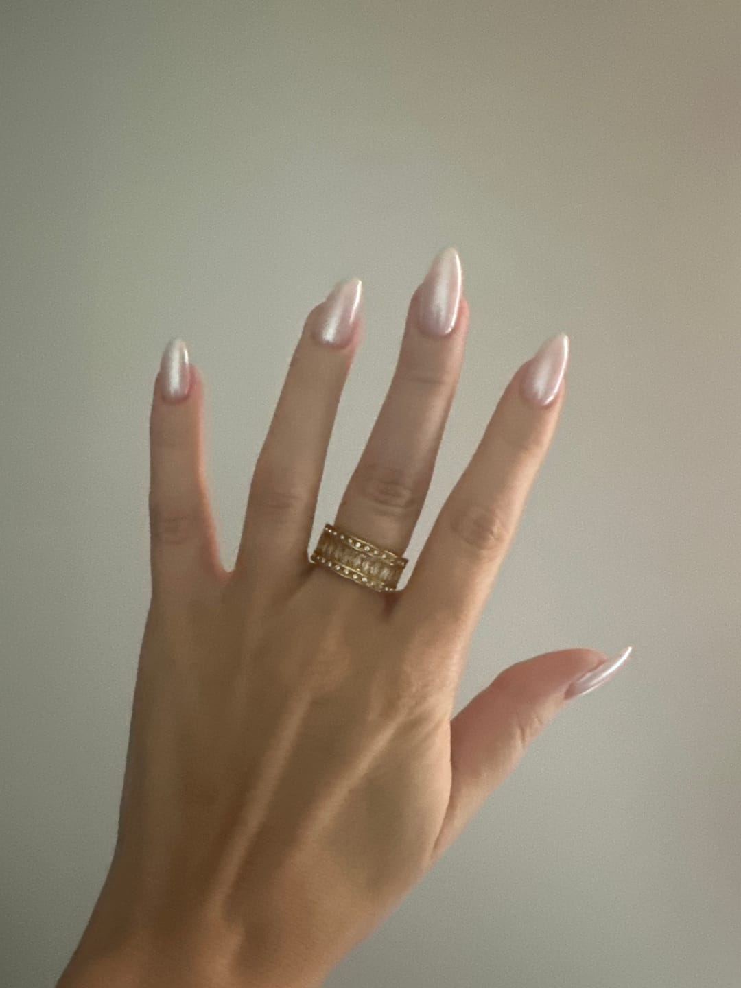 Customer photo review of Yaqeen Baguette Eternity Ring