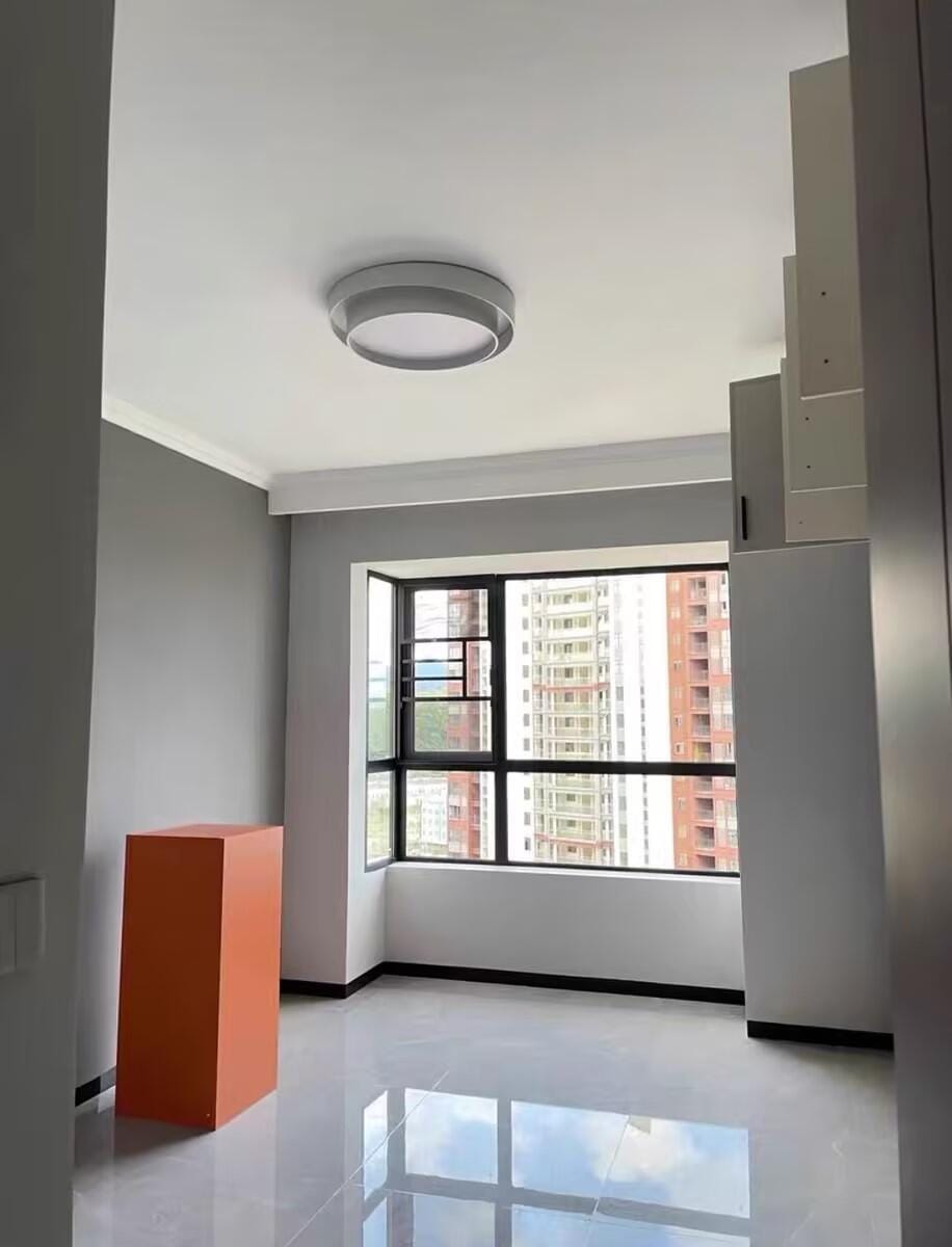 Customer photo review of Melody Ceiling Light, Cylinder Shade, Integrated LED, White Grey Black