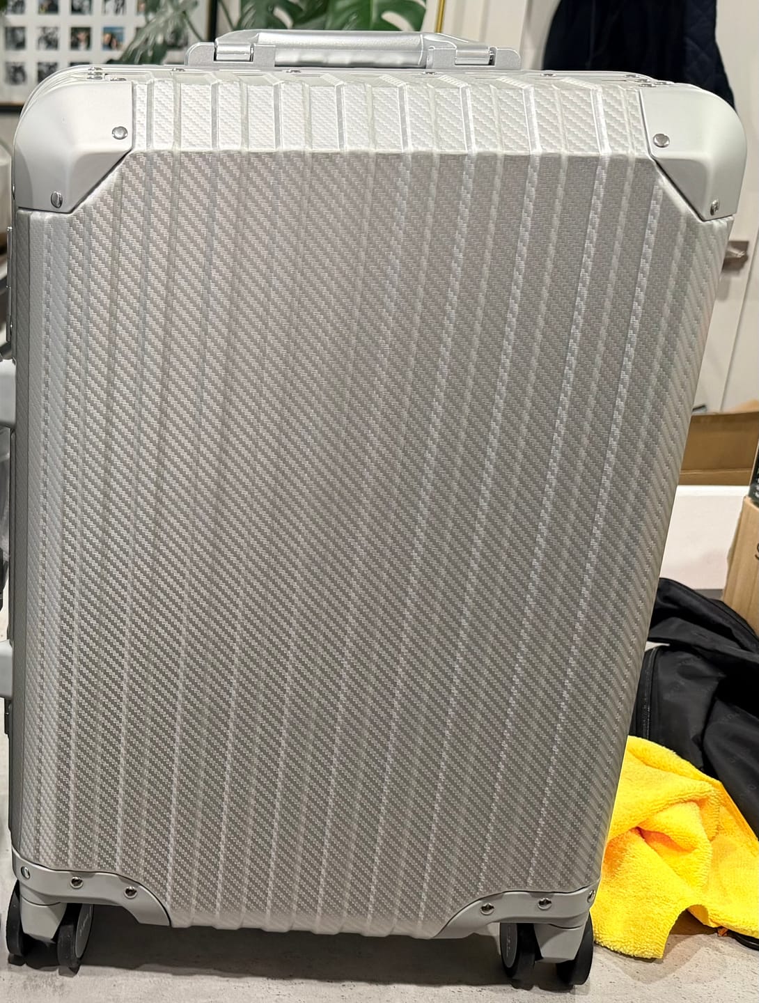 Customer photo review of TREVA Aluminum Suitcase Silver