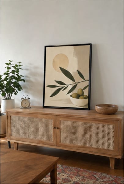 Customer photo review of Olive Branch Canvas Wall Art
