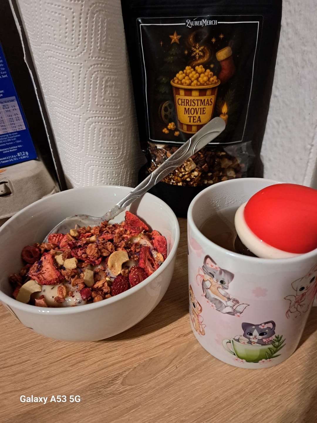 Customer photo review of Christmas Movie Tea – Früchtetee mit gebrannten Mandeln & Popcorn | Limitierter Winter Tee