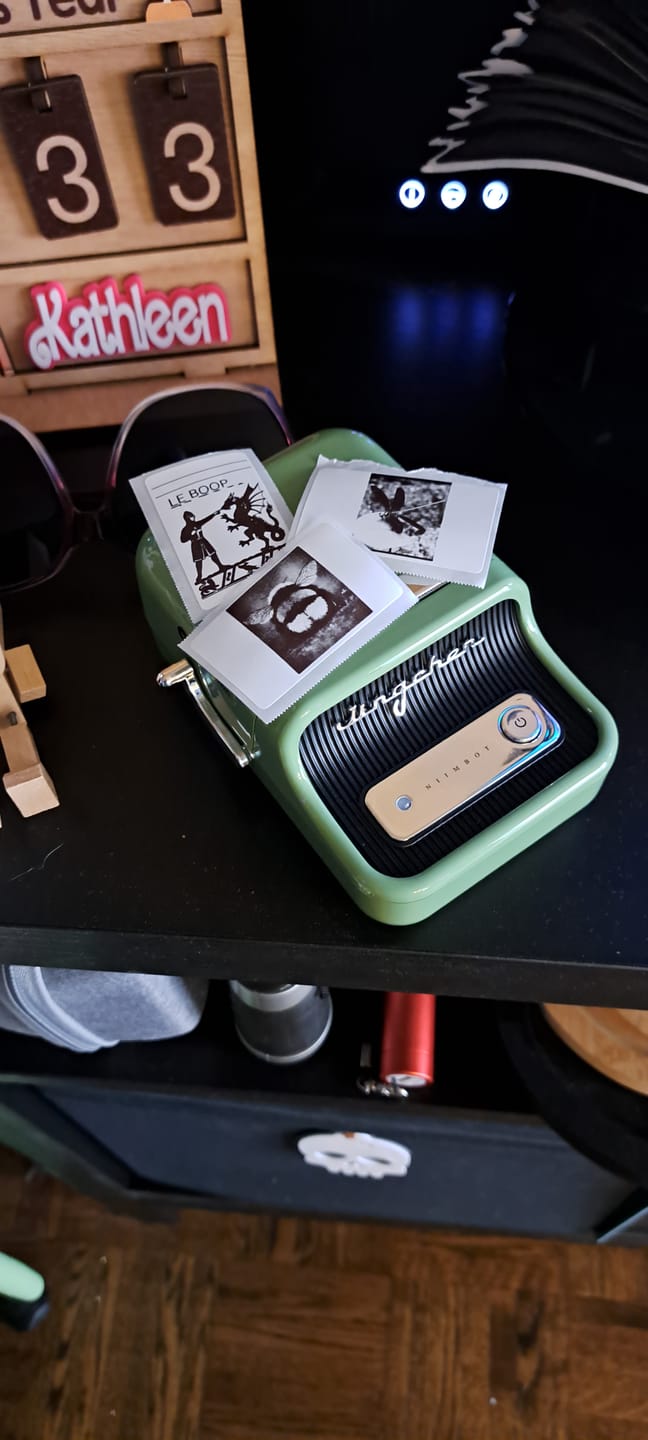 Customer photo review of NIIMBOT B21 Pro 300dpi Label Printer, Photo Printing, Bluetooth Connection for Notes,Photos, Study Graphics, Memo Maker