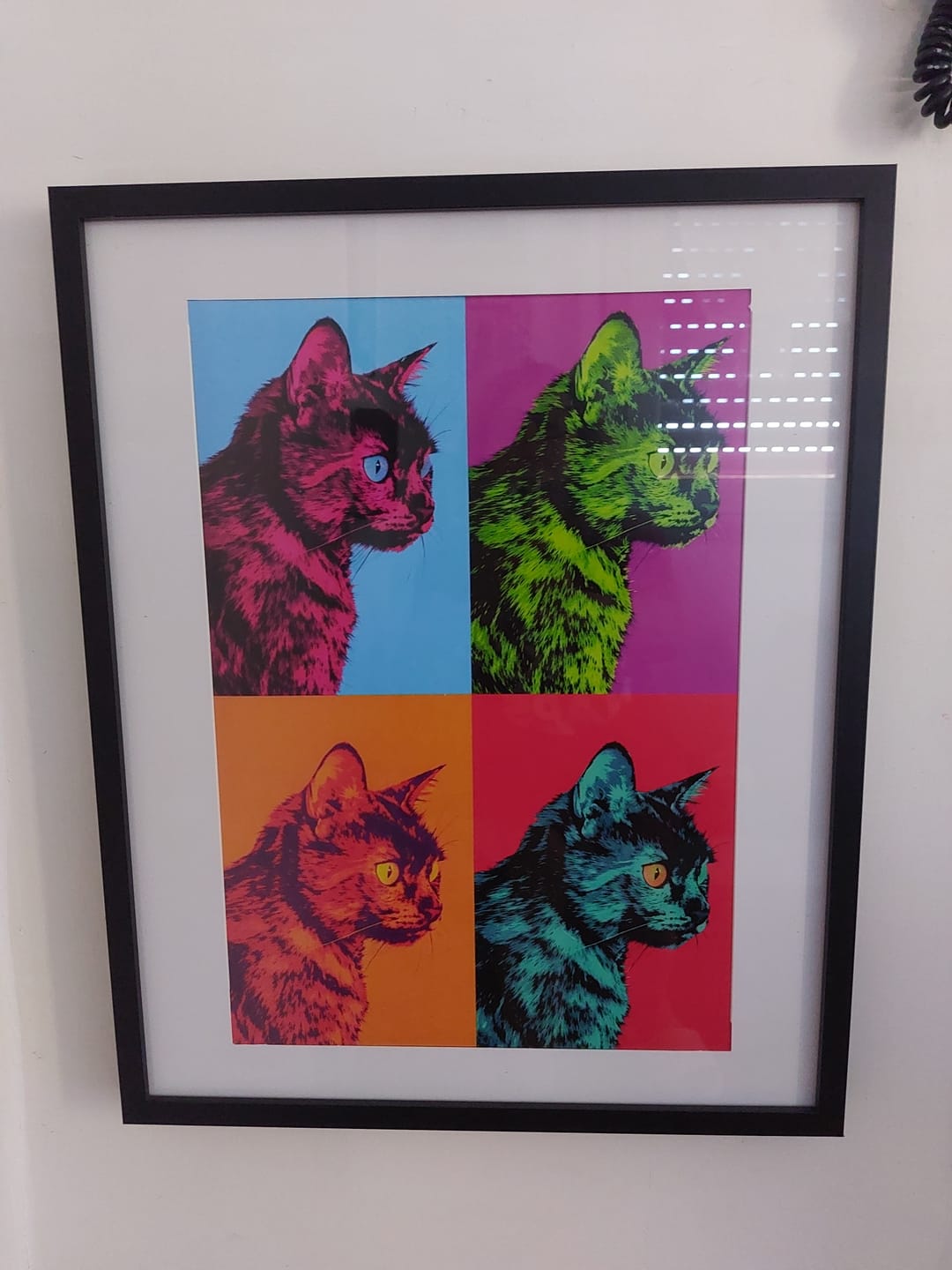 Customer photo review of Quadrati colorati - Poster personalizzato