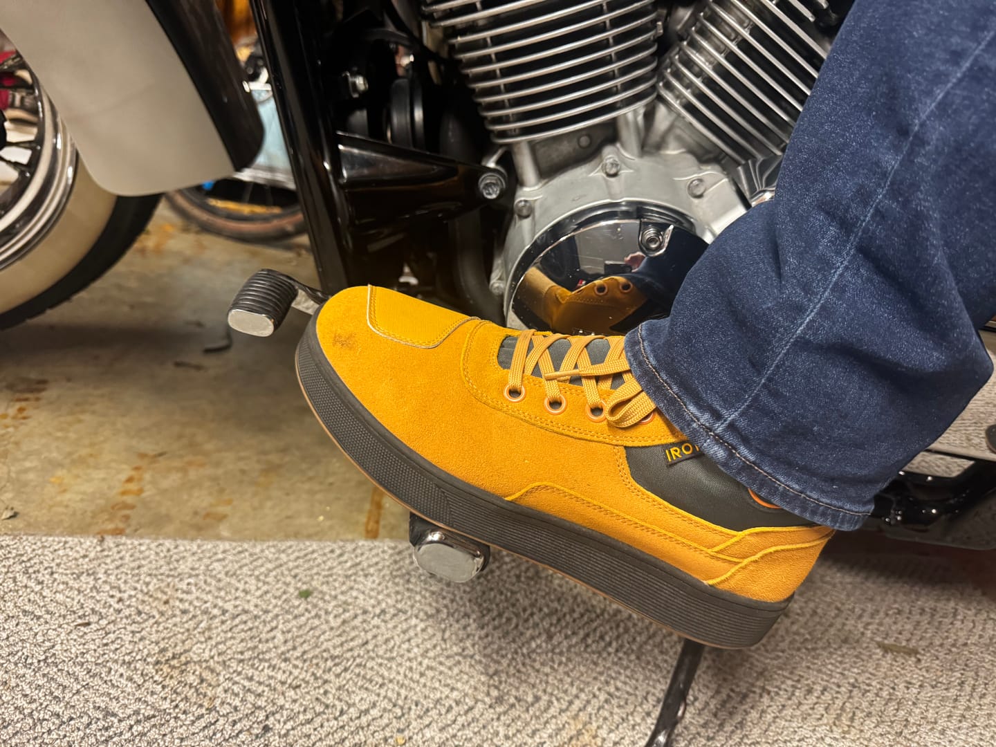 Customer photo review of RIDEIRON Street Height Increasing Motorcycle Riding Shoes | MS6002