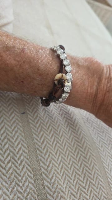 Customer photo review of MooSuun 3mm--6.5mm Moissanite Diamond Tennis Bracelet for Women Men Luxury Fine Jewelry Pass Test S925 Sterling Silver