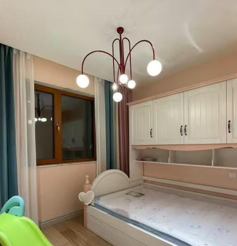 Customer photo review of Pendant Light, Gran Finale 6-Head Glass Suspension, G9, Hardwired