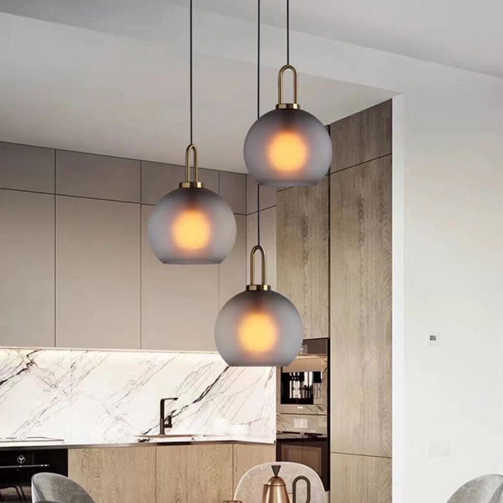Customer photo review of Pendant Light, Copper-Plated Glass Shade, E26/E27, Hardwired