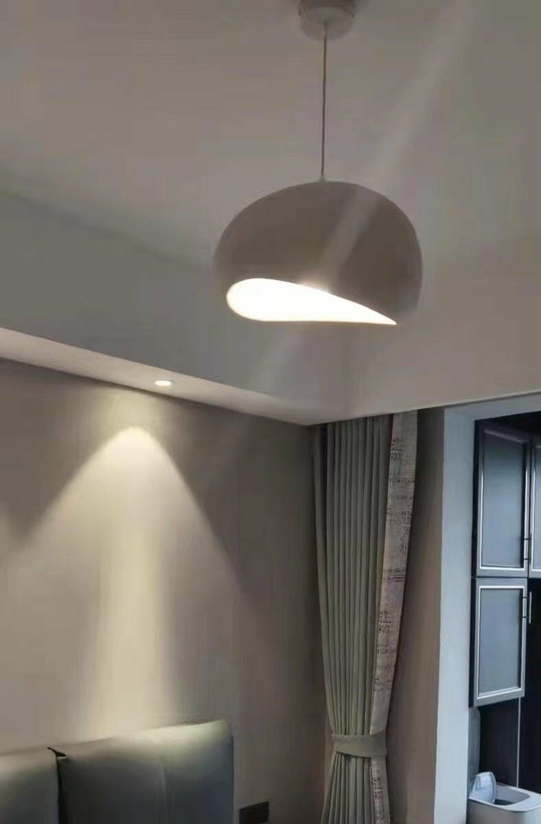 Customer photo review of Pendant Light, Nubia Cloud Sphere, Polystyrene Shade, E26 LED