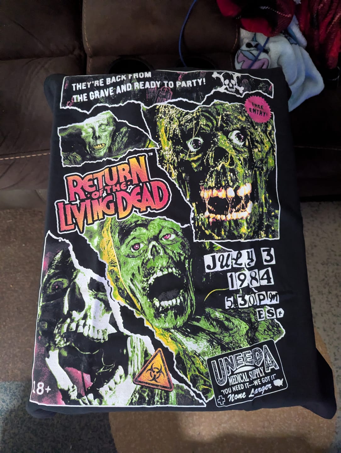 Customer photo review of Return Of The Living Dead Grave Rave T-Shirt