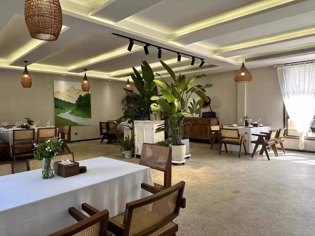 Customer photo review of Rattan Pendant Light, Handwoven Shade, Wood Body, E27
