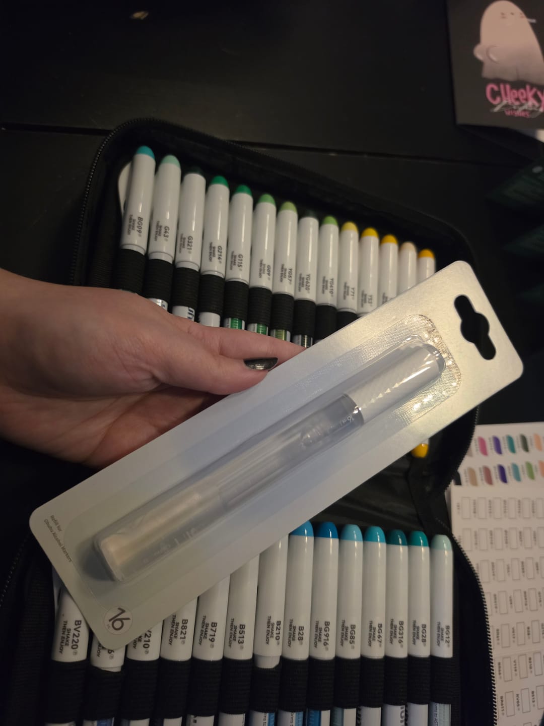 Customer photo review of Ohuhu Marker Ink 0 Refill for Alcohol marker