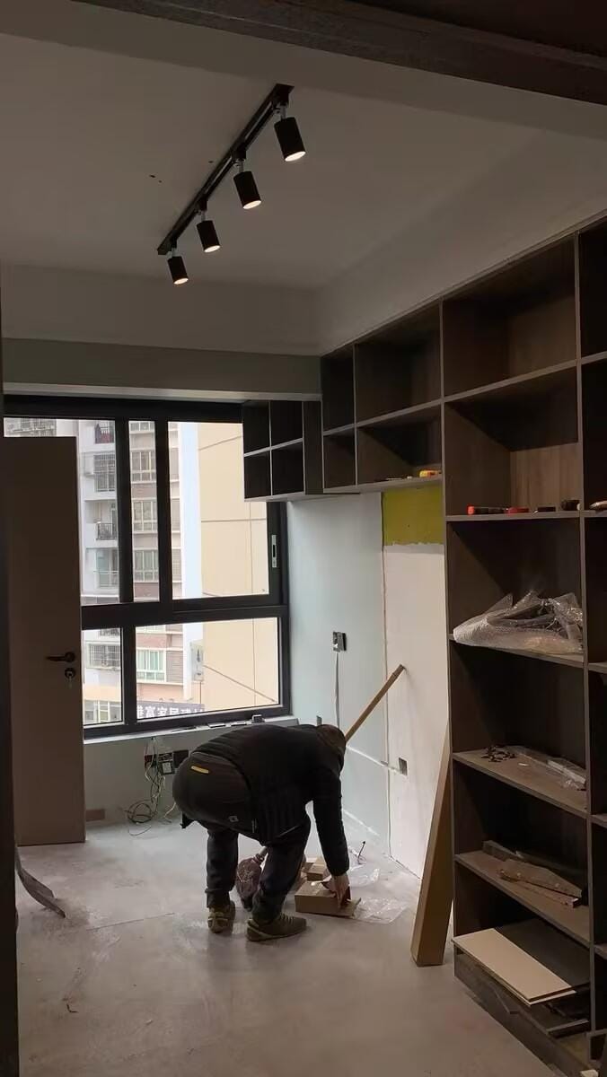 Customer photo review of Track Ceiling Light, Adjustable Spotlight Heads, Integrated LED, 24 Degree Beam