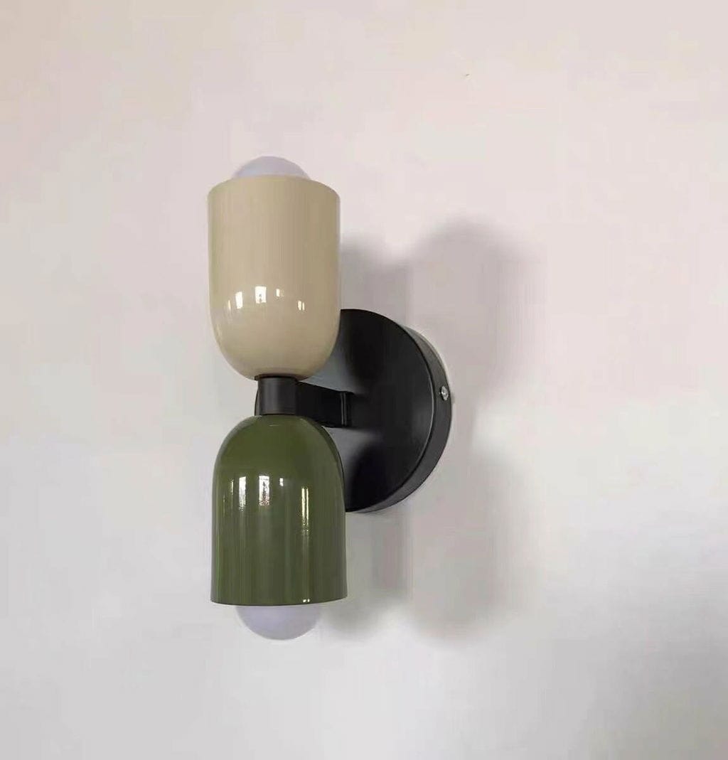 Customer photo review of Wall Lamp, Couleur Double Up-Down Glow, E26/E27, Metal Shades