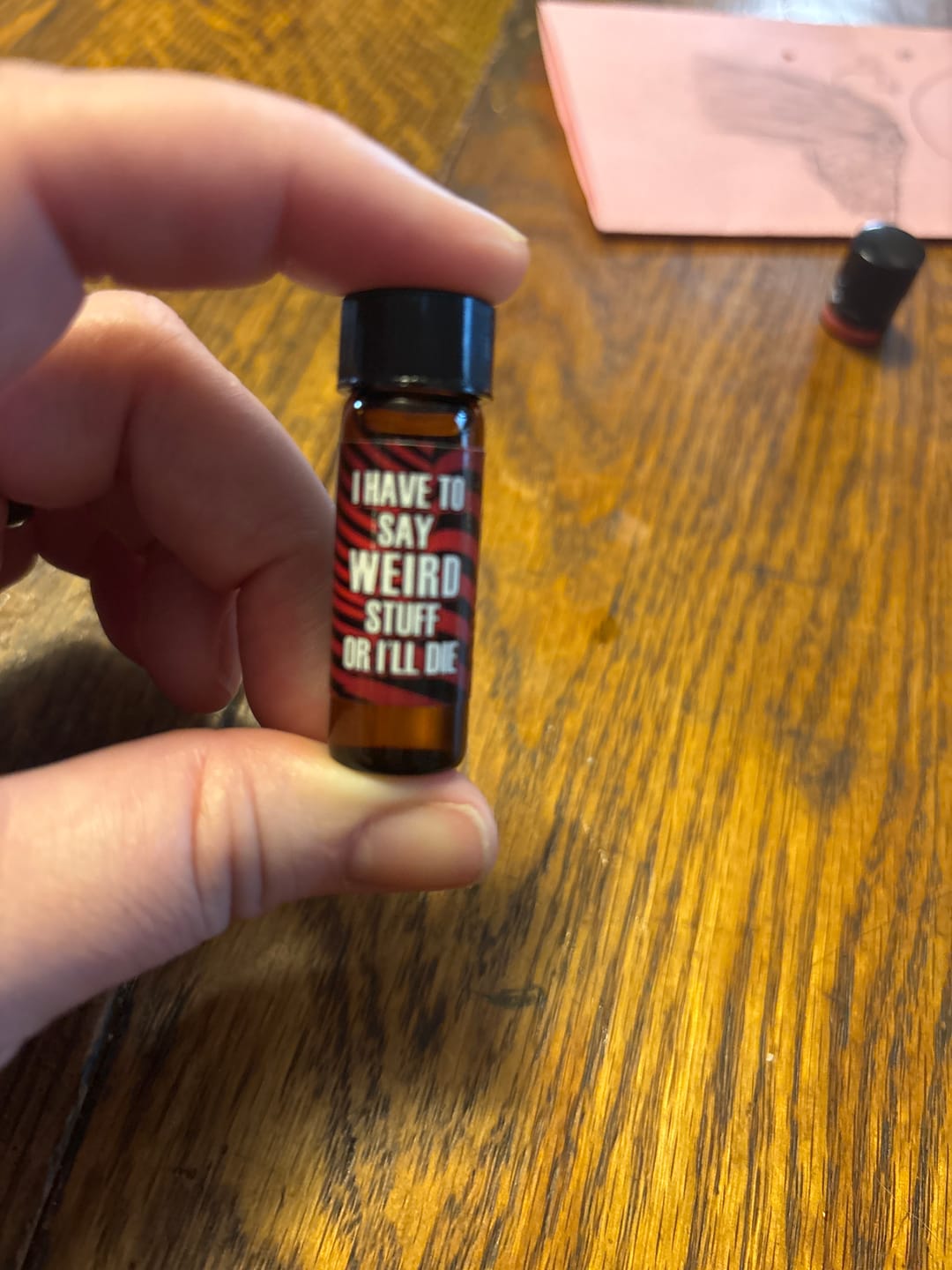 Customer photo review of I Have To Say Weird Stuff Or I'll Die